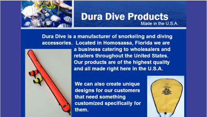 eshop at Dura Dive Products's web store for Made in the USA products